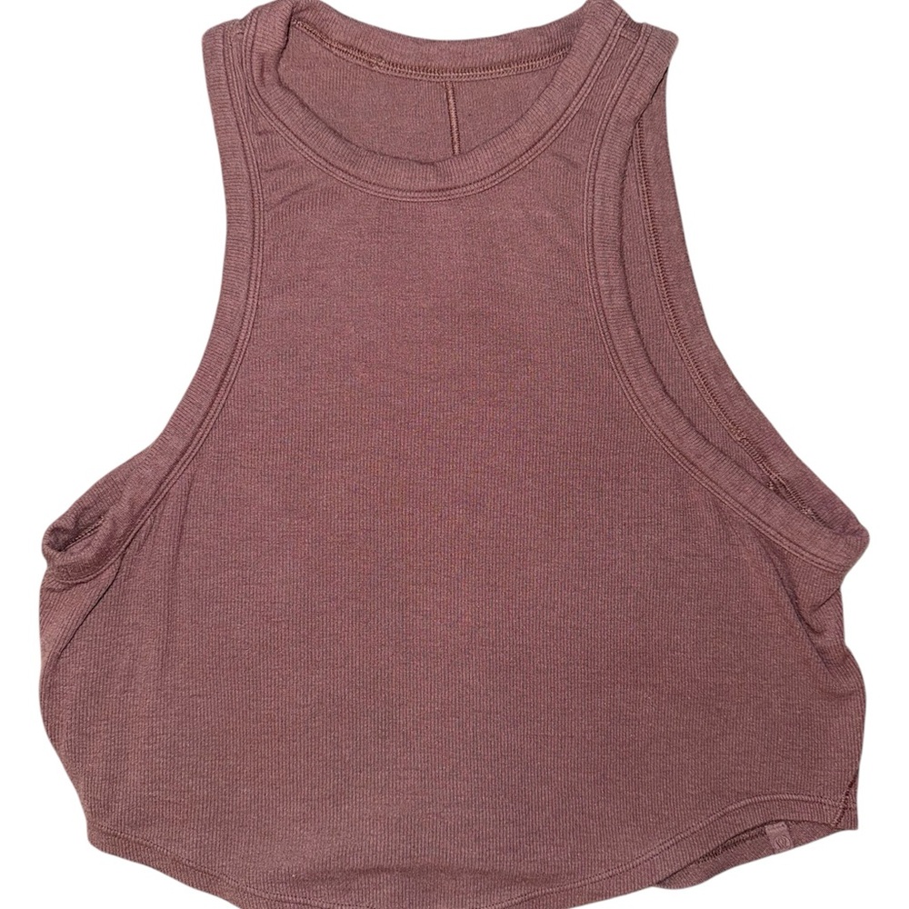 Lululemon Hold Tight Cropped Tank Top Dusty Rose